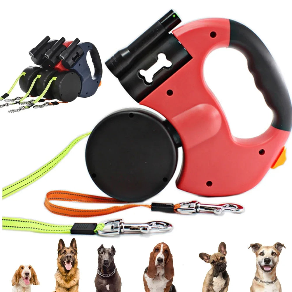 Automatic Retractable Dual Leash