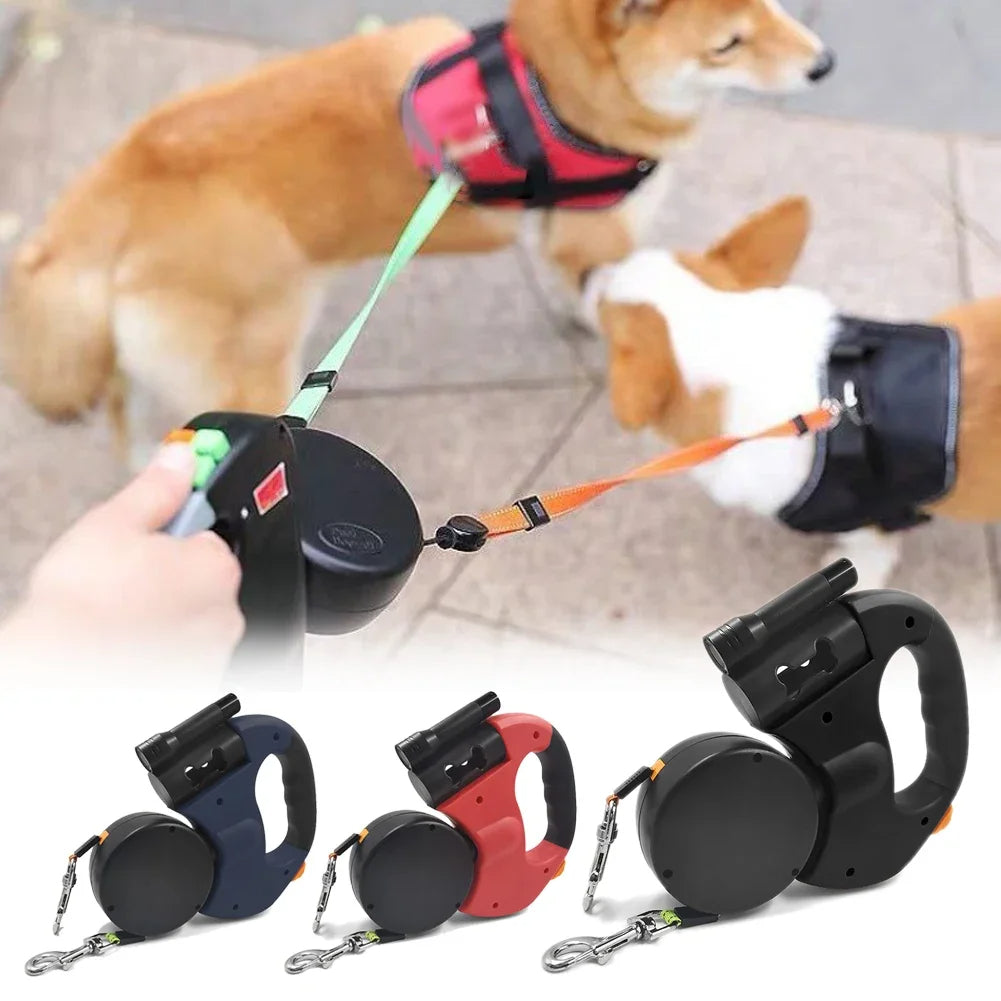 Automatic Retractable Dual Leash